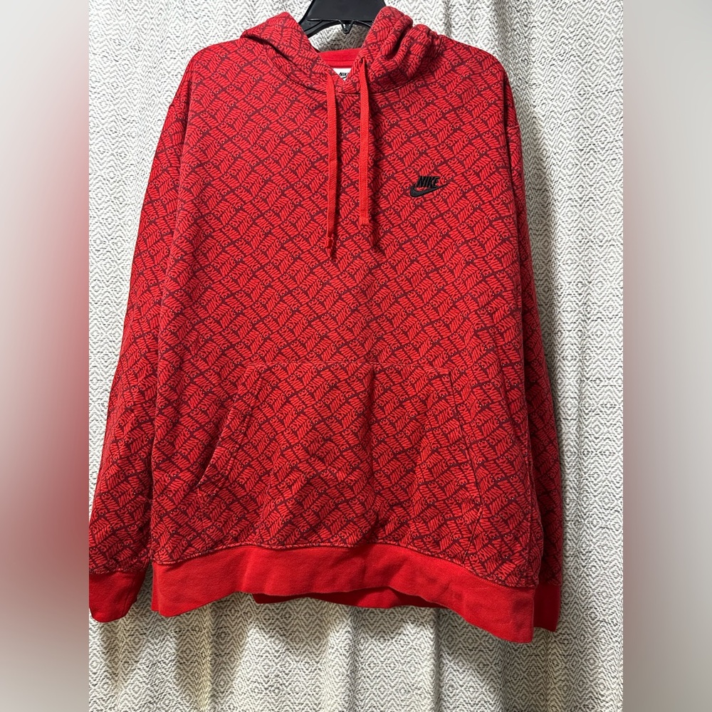 Men’s Nike Red Patterned “Nike” in black background
